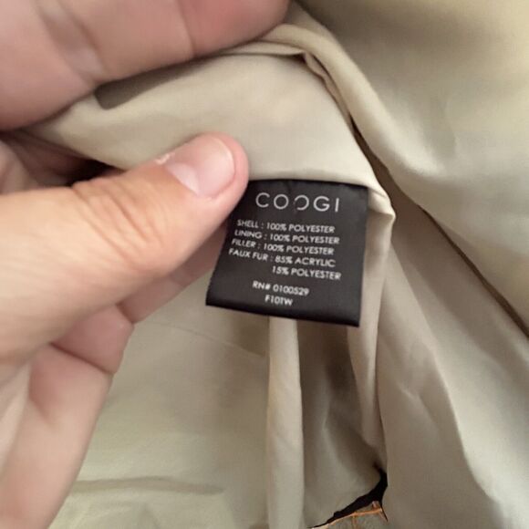 Vintage COOGI Long Brown Puffer Coat Jacket Women's Size 1X Hooded READ - Picture 9 of 16